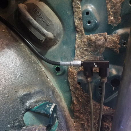 Chase Bays 3AN Male to 2 M10x1.0 Convex Female F Fitting