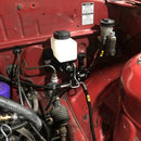Chase Bays 85-92 Mazda RX-7 FC Single Piston Brake Booster Delete Brake Line Relocation-2