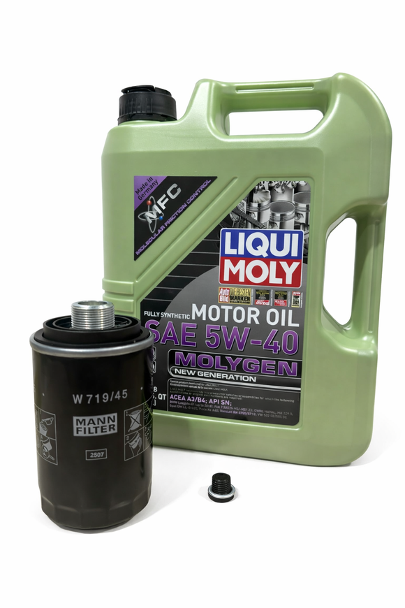 Liqui Moly Molygen 5W/40 Oil Service Kit For Audi B8/B8.5 A4