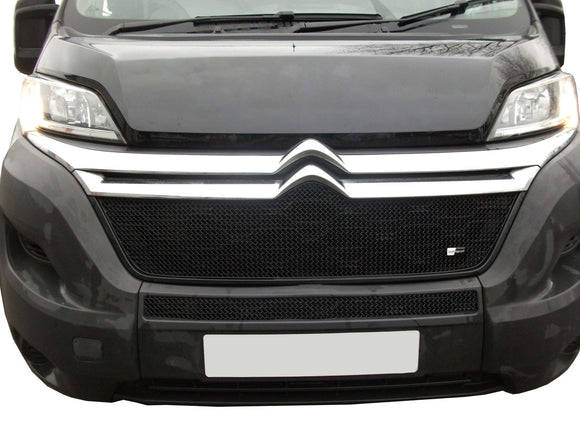 Zunsport Fiat Ducato/Peugeot Boxer/Citroen Relay Front Grille Set - Black Finish
