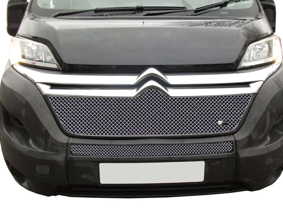 Zunsport Fiat Ducato/Peugeot Boxer/Citroen Relay Front Grille Set - Silver Finish