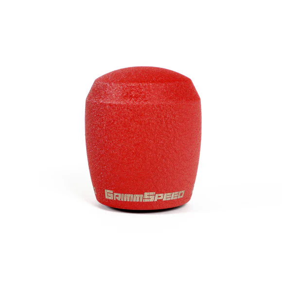 Grimmspeed Stubby Shift Knob Stainless Steel Red M12x1.25 Manual For Subaru/Ford