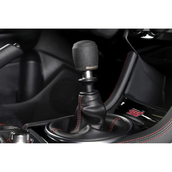 Grimmspeed Stubby Shift Knob Stainless Steel Black M12x1.25 Manual For Subaru - 0