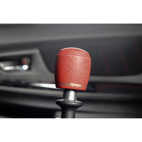 Grimmspeed Stubby Shift Knob Stainless Steel Red M12x1.25 Manual For Subaru/Ford - 0