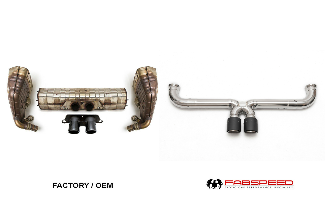 Fabspeed Porsche 991 GT3 / GT3 RS Catback Competition Race X-Pipe (2014-2016) - 0