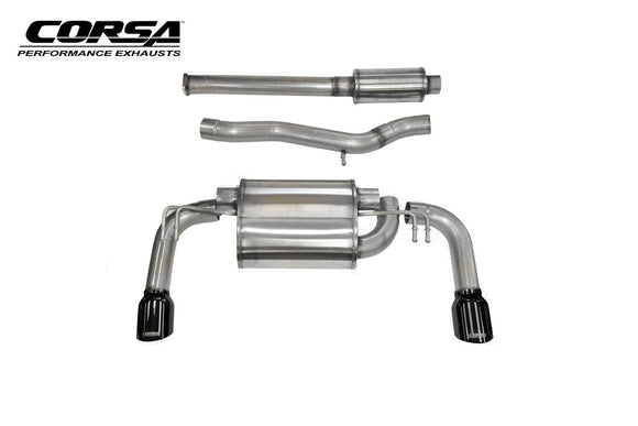 Corsa Mitsubishi Lancer Evolution X Dual Tip Catback Exhaust System [14858]
