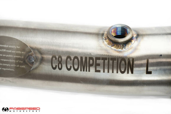 Fabspeed Chevrolet Corvette C8 link comp. Pipes (2020+)