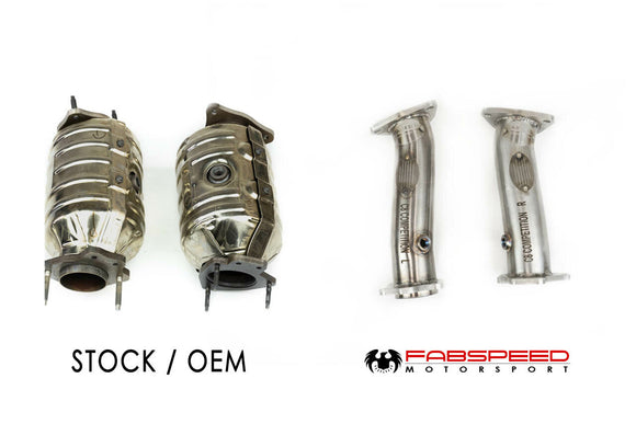 Fabspeed Chevrolet Corvette C8 link comp. Pipes (2020+)