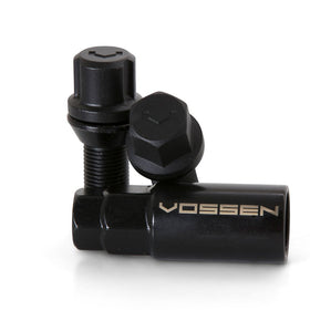 VOSSEN BOLT - 14X1.25 - 30mm - 17mm HEX - SET OF 20 - CONE  SEAT - BLACK