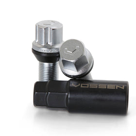 VOSSEN BOLT - 14X1.25 - 30mm - 17mm HEX - SET OF 20 - CONE SEAT - SILVER - 0