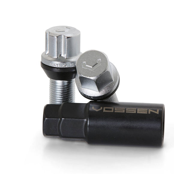 VOSSEN BOLT - 14X1.25 - 30mm - 17mm HEX - SET OF 20 - CONE SEAT - SILVER