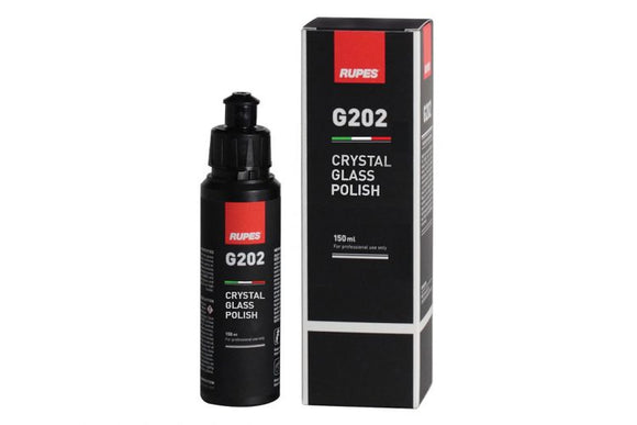 RUPES* G202 CRYSTAL GLASS POLISH / 150ML BOTTLE. INCLUDES APPLICATOR