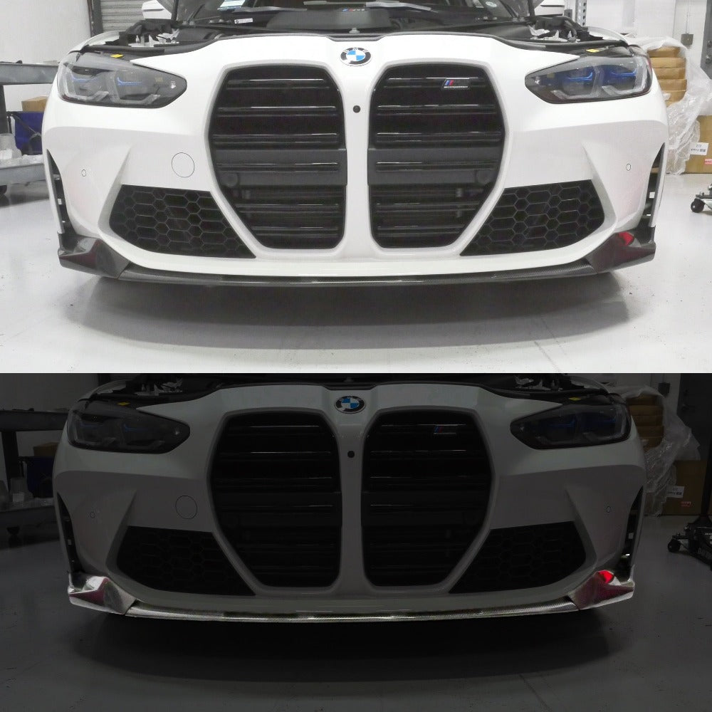 PLM Dry Carbon Fiber Front Lip Splitter - BMW G80 G82 M3 M4