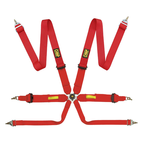 OMP Tecnica 3 Safety Harness Red