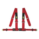 OMP 4 POINTS ECE HARNESS - RACING 4M ECE 2208 RED-1