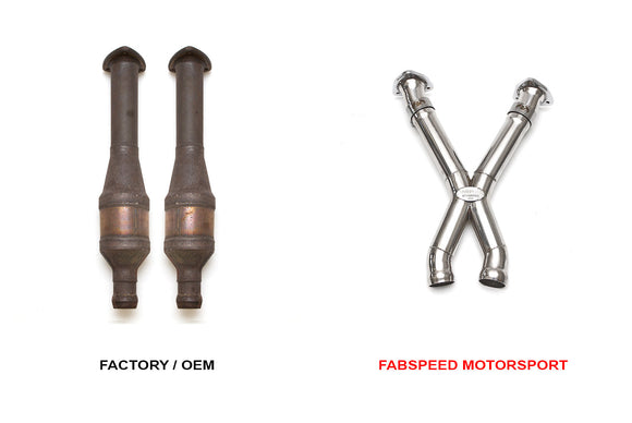 Fabspeed Aston Martin DB9 Secondary Cat Bypass X-Pipe (2004-2016)