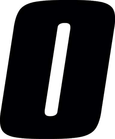 Hardline Dirt Digits 3pk 7 in. - High Gloss Number 0 - Black