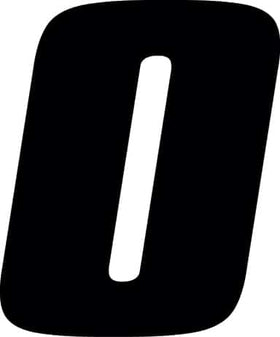 Hardline Dirt Digits 3pk 7 in. - High Gloss Number 0 - Black