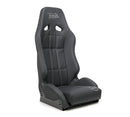 NRG Defender Water Resistant Steel Frame Suspension Seats Black w/ Black Trim & Yellow Embroidery-1