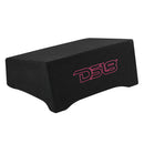 DS18 Single 10in Shallow Subwoofer and Enclosure 600 Watts RMS Downfiring Sealed Black Carpet-1