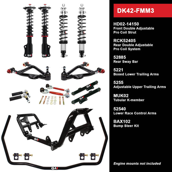 DK42-FMM3 DK42-FMM3 Level 2 Full Vehicle Drag Kit, 90-93 Mustang, W/ Shocks