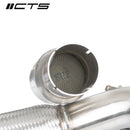 CTS TURBO MQB FWD EXHAUST DOWNPIPE WITH HIGH FLOW CAT (MK7/MK7.5 GOLF, GTI, GLI, A3 FWD)-6
