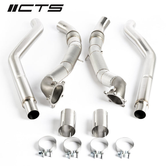 CTS TURBO 4.0T C7 S6/S7/RS7 CATLESS DOWNPIPE SET