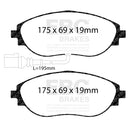 EBC Racing 2013+ Audi S3 (8V) RP-1 Race Front Brake Pads-2