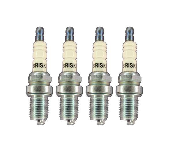Brisk Silver Racing DR12S Spark Plug - Set Of Four | DR12S-KT4