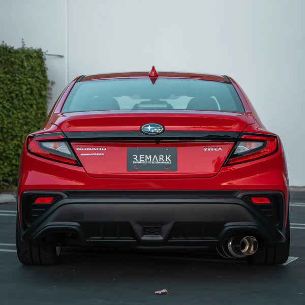 REMARK Catback Exhaust. Subaru WRX VB 2022+. R1 Spec Single-Exit Titanium