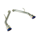 Remark 2014+ Infiniti Q50 Axle Back Exhaust w/Burnt Stainless Double Wall Tip-1
