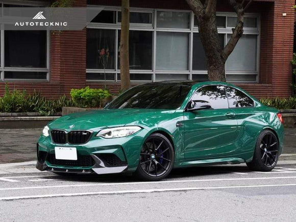 AutoTecknic Dry Carbon Fiber Center Front Lip - BMW / F87 M2 Competition