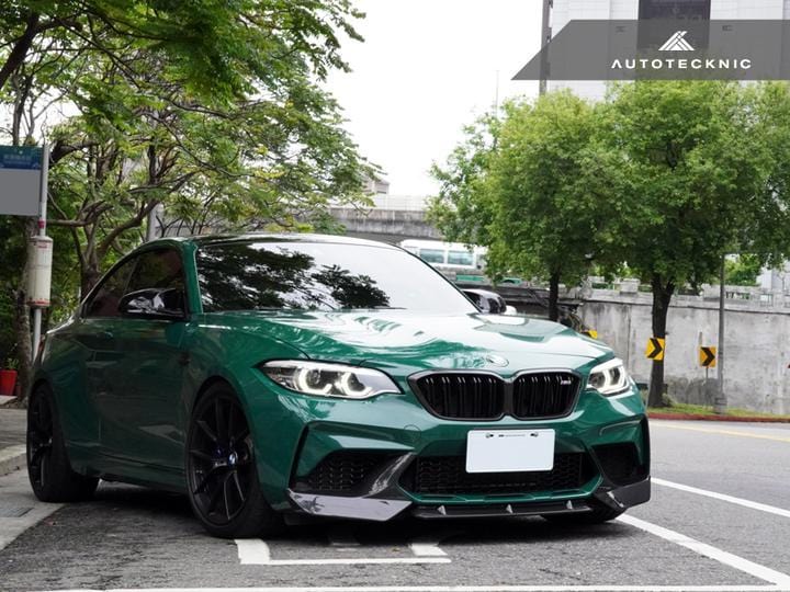 AutoTecknic Dry Carbon Fiber Center Front Lip - BMW / F87 M2 Competition