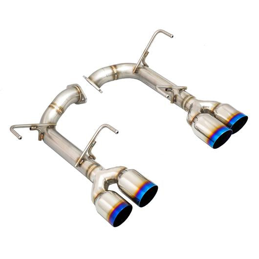 REMARK Axleback Exhaust. Subaru WRX STi VA. Burnt Stainless Single Wall Tip