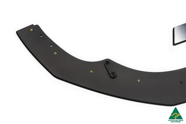 Flow Designs S3 8V Sedan Pre-Facelift Front Lip Splitter V3 & Mounting Brace