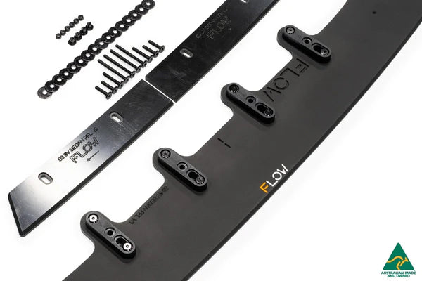 Flow Designs S3 8V Sedan Pre-Facelift Front Lip Splitter V3 & Mounting Brace