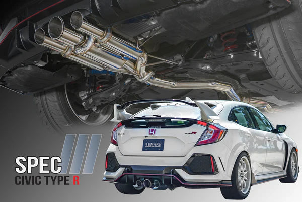 REMARK Catback Exhaust. Honda Civic Type-R (FK8) Spec III - Stainless Steel Tip Cover