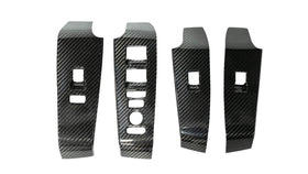 OLM LE Carbon Fiber Window Switch Panel Covers (Set of 4) - 2022 Honda Civic Type R
