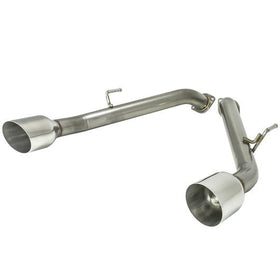 Remark 2014+ Infiniti Q50 Axle Back Exhaust w/Stainless Steel Single Wall Tip - 0