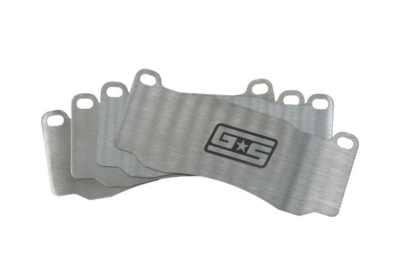 GrimmSpeed Titanium Front Brake Shim Set – 2018–2021 Subaru STI (6-Piston Brembo)