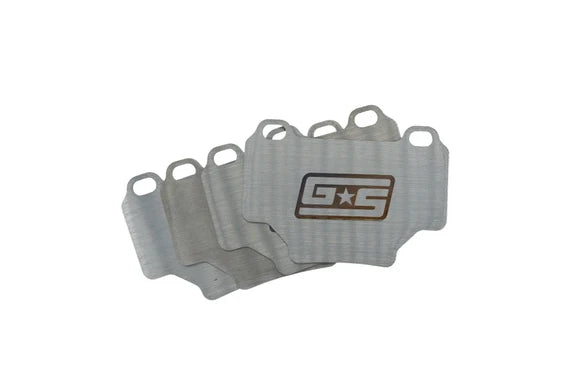 GrimmSpeed Titanium Rear Brake Shim Set – 2018–2021 Subaru STI (2-Piston Brembo)