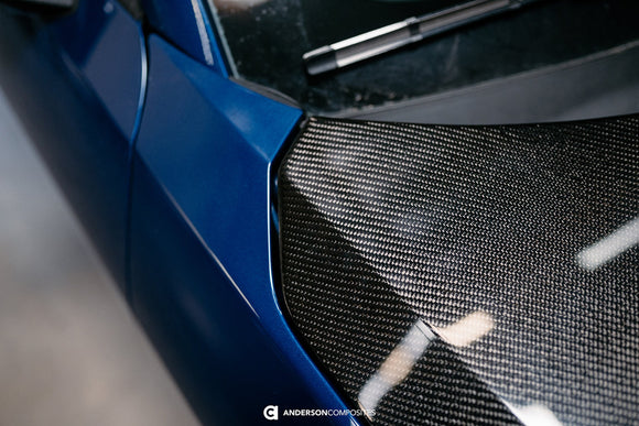 2024 FORD MUSTANG TYPE-GT5 DOUBLE-SIDED CARBON FIBER HOOD