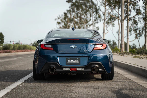 REMARK Axleback Exhaust. Toyota GR86 / Subaru BRZ 2022+. Burnt Stainless Double