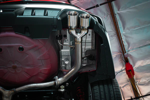 REMARK Axleback Exhaust. Subaru WRX VB 2022+. Burnt Stainless Single Wall Tip