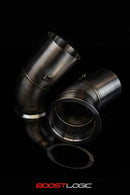 Boost Logic 4″ Link Pipe V-Band To Magnum 4.5″ Exhaust-1