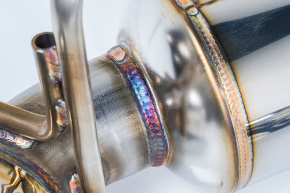 Remark 09-19 Nissan 370z Axle Back Exhaust w/Burnt Stainless Single Wall Tip