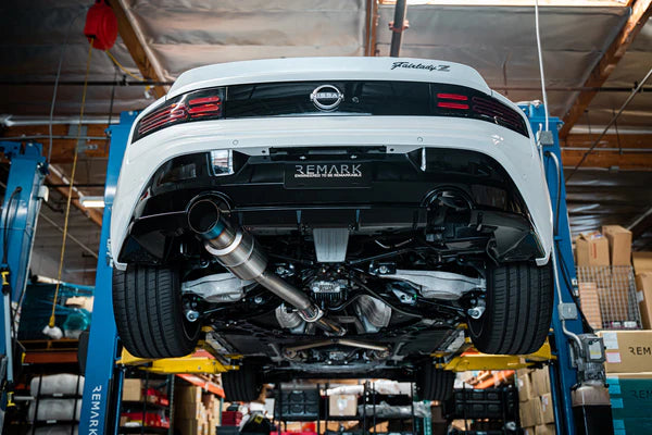 REMARK Catback Exhaust. Nissan 370Z. R1 Spec Single-Exit Titanium - 0