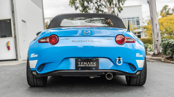 REMARK Catback Exhaust. Mazda MX-5 ND. True Titanium Tip Cover (Auto Trans)