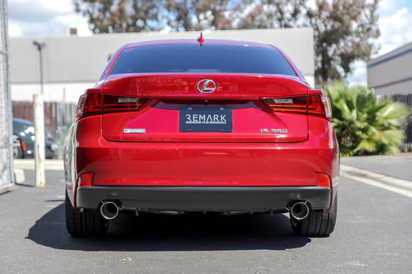 Remark 14-16 Lexus IS250/IS300/IS350 Axle-Back Exhaust w/ Stainless Double Wall Burnt Tip