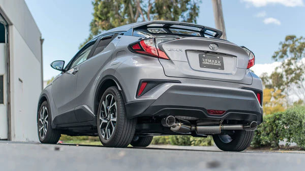 REMARK Catback Exhaust. Toyota C-HR 18+. Stainless Steel Tip Cover
